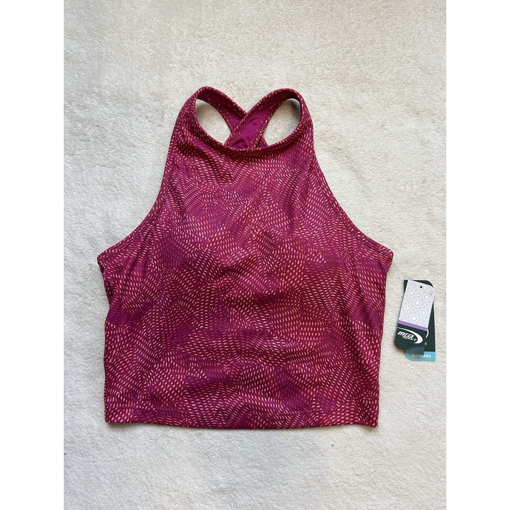NWT MTA Sports Fast Dri Fuchsia Pink Sport Bra / Active Top Size M